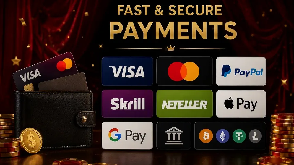 Visa Mastercard e-wallet crypto payment logos